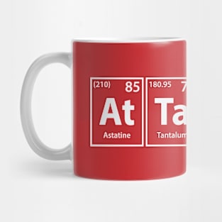 Attack (At-Ta-C-K) Periodic Elements Spelling Mug